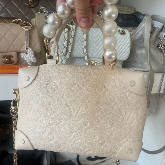 Louis Vuitton white monogram empriente petite Malle Souple - Picture 3 of 12